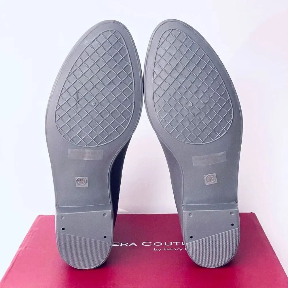 NWT Ferrera Couture 10 by Henry Ferrera Clarity Grey Rain Booties Boots elastic